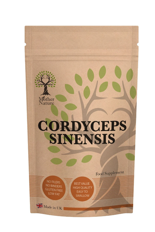 Cordyceps Sinensis 550mg Capsules Natural Mushroom Powder Cordyceps Supplement 30 Capsules